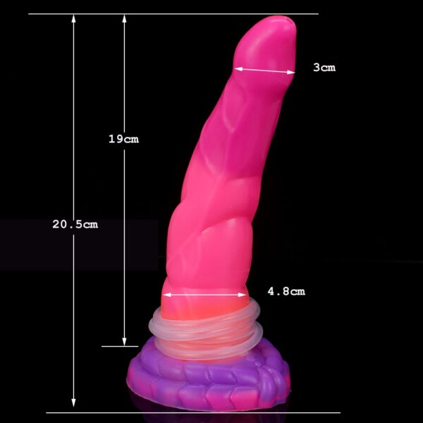 Animal Fantasy Dildo Massage Ejaculation Penis with Strong Sucker Squirting Function Anal Stimulation Sex Toy for Women Men