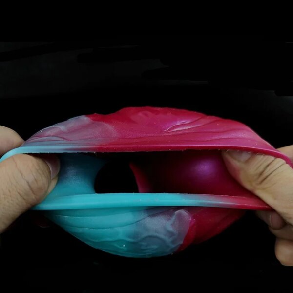Squirting Anal Plug Curved G-Spot Massager Fantasy Dildo Silicone Groy Meat Color Big Knot Dildos Sex Toy For Adult 18+