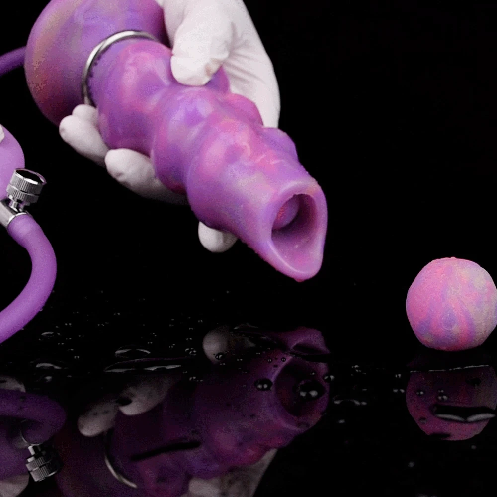 Luminous Ovipositor Toy Silicone Anal Plug Beads Knot Animal Dildo Lay-Egg Fantasy Inflated Push Butt Plug Adult Sex Shop