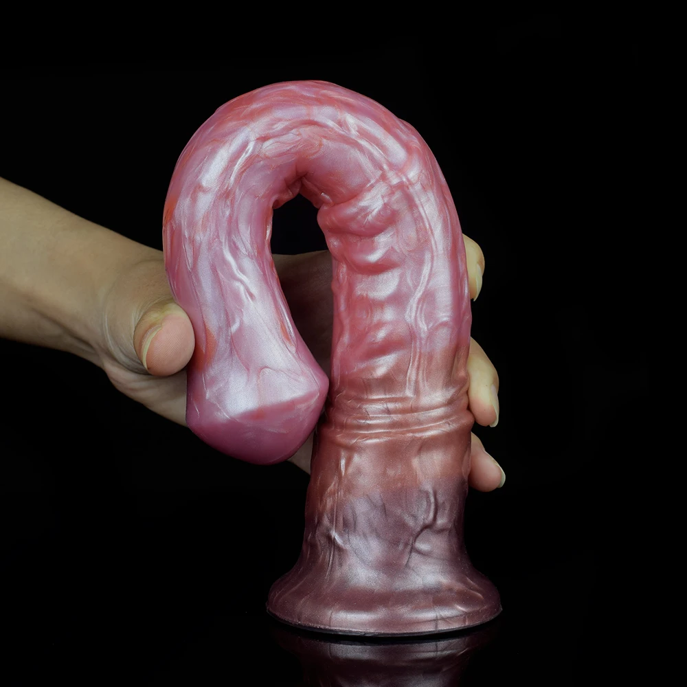 FAAK Long Horse Penis With Sucker Gory Raw Meat Color Slim Dildo For Beginners Female Fantasy Masturbate Anus Massage Sex Toys FAAK Long Horse Penis With Sucker Gory Raw Meat Color Slim Dildo For Beginners Female Fantasy Masturbate Anus Massage Sex Toys