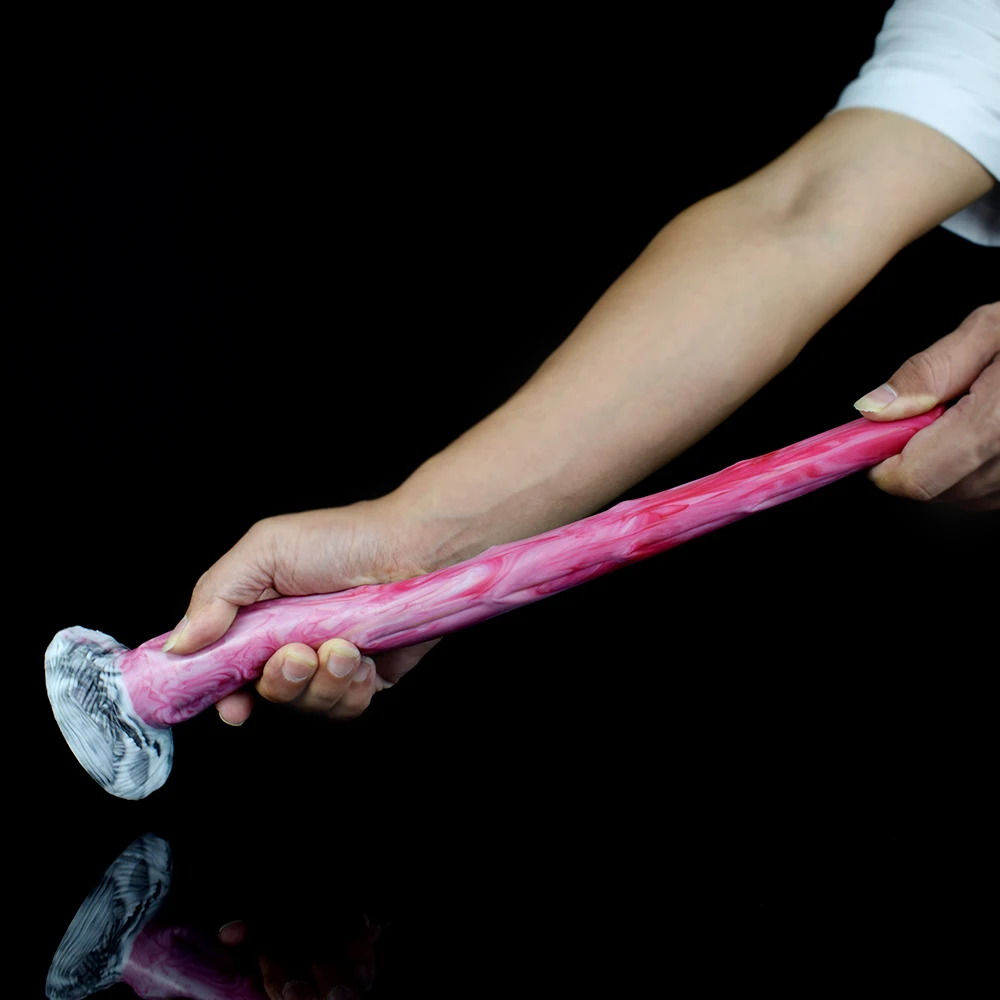 FAAK Long Horse Penis With Sucker Gory Raw Meat Color Slim Dildo For Beginners Female Fantasy Masturbate Anus Massage Sex Toys FAAK Long Horse Penis With Sucker Gory Raw Meat Color Slim Dildo For Beginners Female Fantasy Masturbate Anus Massage Sex Toys