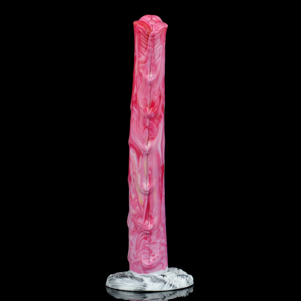 FAAK Long Horse Penis With Sucker Gory Raw Meat Color Slim Dildo For Beginners Female Fantasy Masturbate Anus Massage Sex Toys FAAK Long Horse Penis With Sucker Gory Raw Meat Color Slim Dildo For Beginners Female Fantasy Masturbate Anus Massage Sex Toys