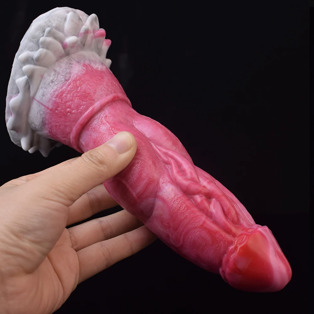 LUUK Fantasy Dildo with Knot Silicone Animal Sex Toys Wolf Dog Realistic Penis Strong Sucker Anal Butt Plug Female Masturbate