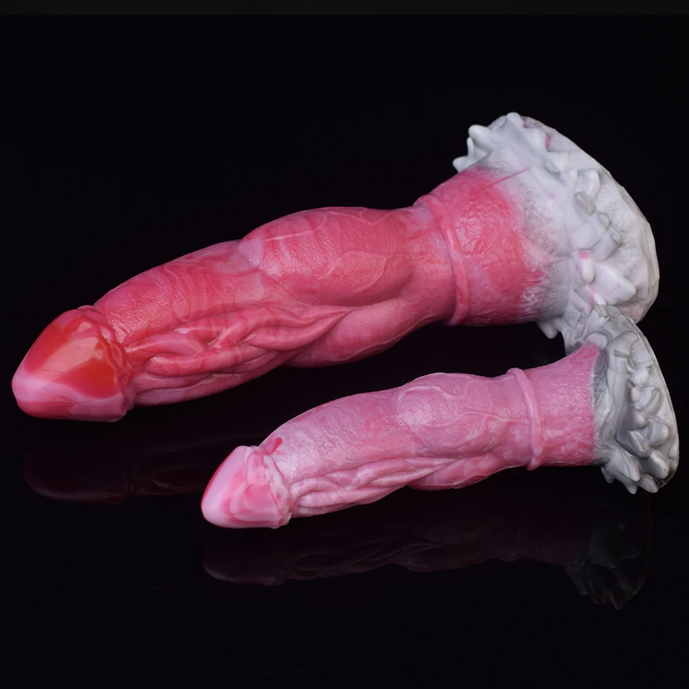 LUUK Fantasy Dildo with Knot Silicone Animal Sex Toys Wolf Dog Realistic Penis Strong Sucker Anal Butt Plug Female Masturbate
