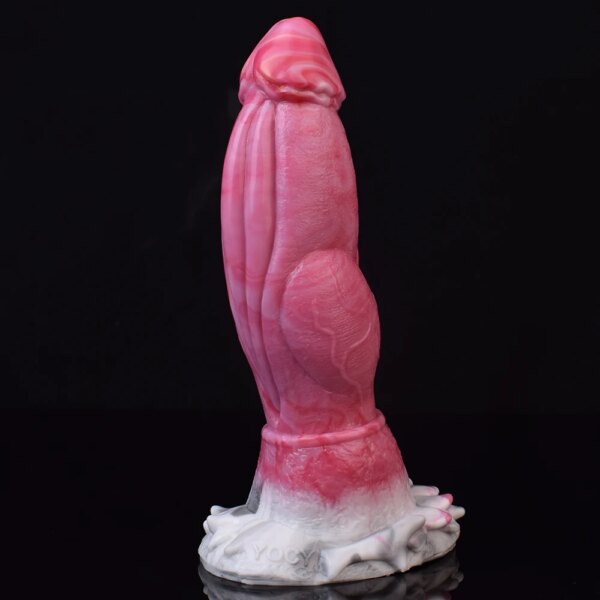 Fantasy Dildo with Knot Silicone Animal Sex Toys Wolf Dog Realistic Penis Strong Sucker Anal Butt Plug Female Masturbate
