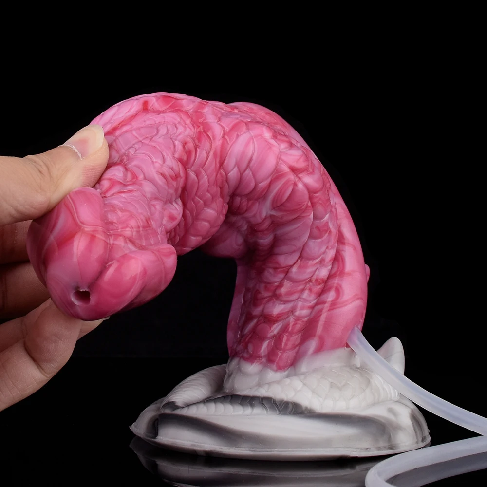 FAAK Fantasy dragon Knot Ejaculation Dildo Anal Dildo Silicone Squirting Penis With Sucker Spray Liquid Sex Toys For Women FAAK Fantasy dragon Knot Ejaculation Dildo Anal Dildo Silicone Squirting Penis With Sucker Spray Liquid Sex Toys For Women