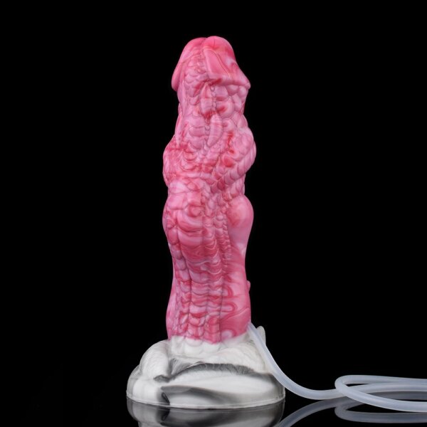 Fantasy dragon Knot Ejaculation Dildo Anal Dildo Silicone Squirting Penis With Sucker Spray Liquid Sex Toys For Women