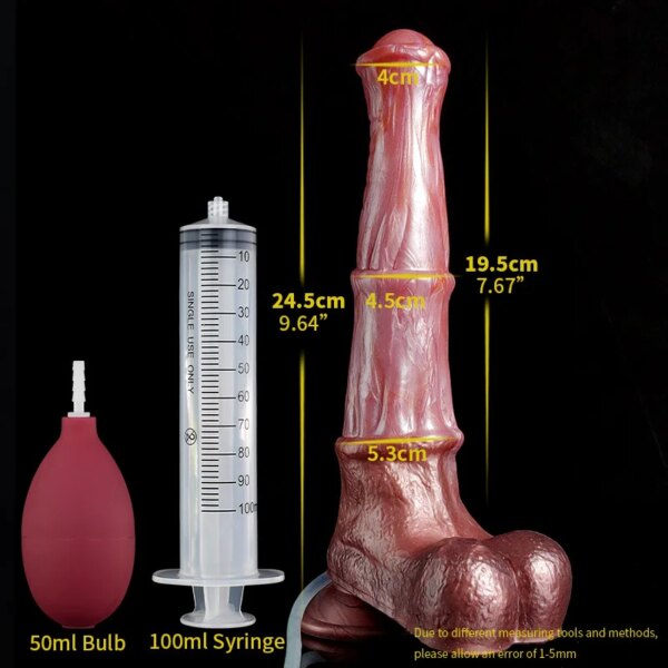 2023 Realistic Horse Dildo Ejaculating Stimulaotr Adult Toy For Men Cock Dick With Sucker Silicone Fantasy Animal Penis Sex Shop