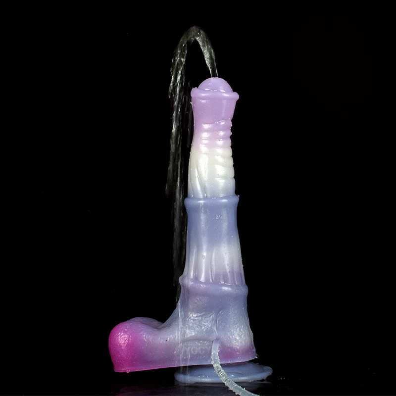 2023 Realistic Horse Dildo Ejaculating Stimulaotr Adult Toy For Men Cock Dick With Sucker Silicone Fantasy Animal Penis Sex Shop