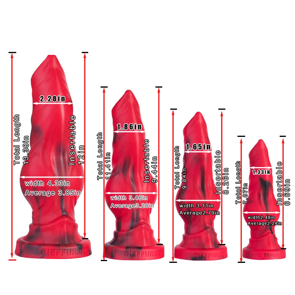 Huge Silicone Fantasy Animal Dildo Anal Plug Prostate Sex For Men Women Big Knot Dog Dildo Suction Cup Butt Plug Cock Sex Toys