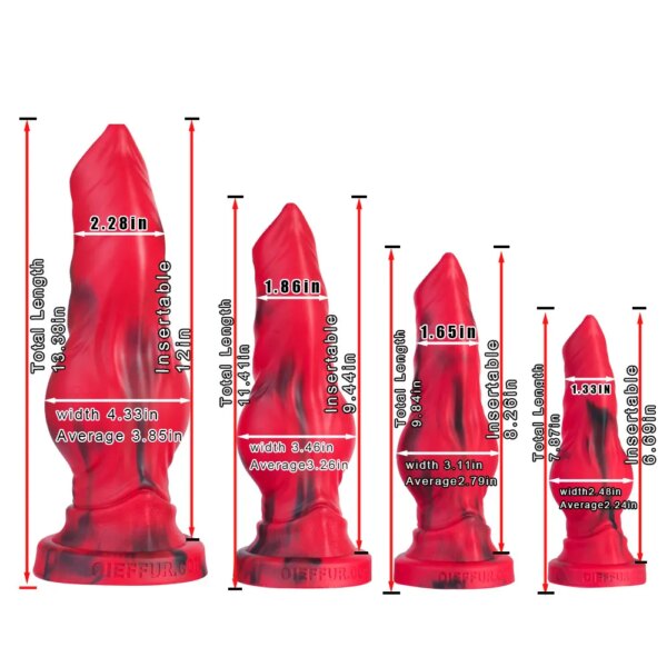 Huge Silicone Fantasy Animal Dildo Anal Plug Prostate Sex For Men Women Big Knot Dog Dildo Suction Cup Butt Plug Cock Sex Toys