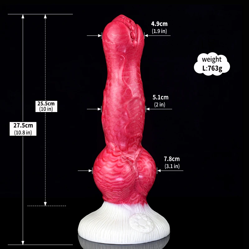 FAAK Large Knot Dog Penis With Sucker 3 Size Realistic Silicone Animal Fantasy Dildo Long Anal Plug Sex Toys For Women