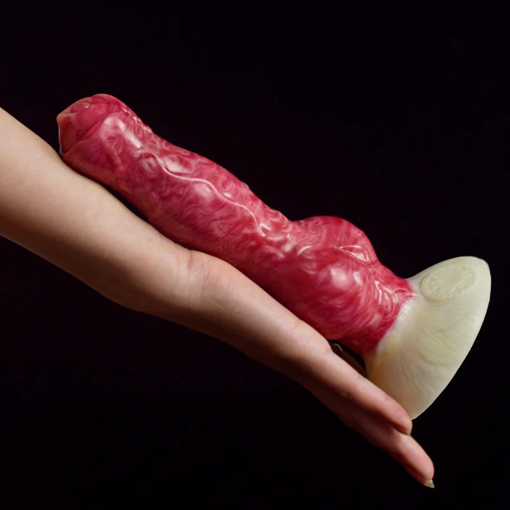 FAAK Large Knot Dog Penis With Sucker 3 Size Realistic Silicone Animal Fantasy Dildo Long Anal Plug Sex Toys For Women