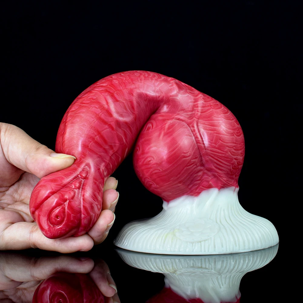 FAAK Large Knot Dog Penis With Sucker 3 Size Realistic Silicone Animal Fantasy Dildo Long Anal Plug Sex Toys For Women