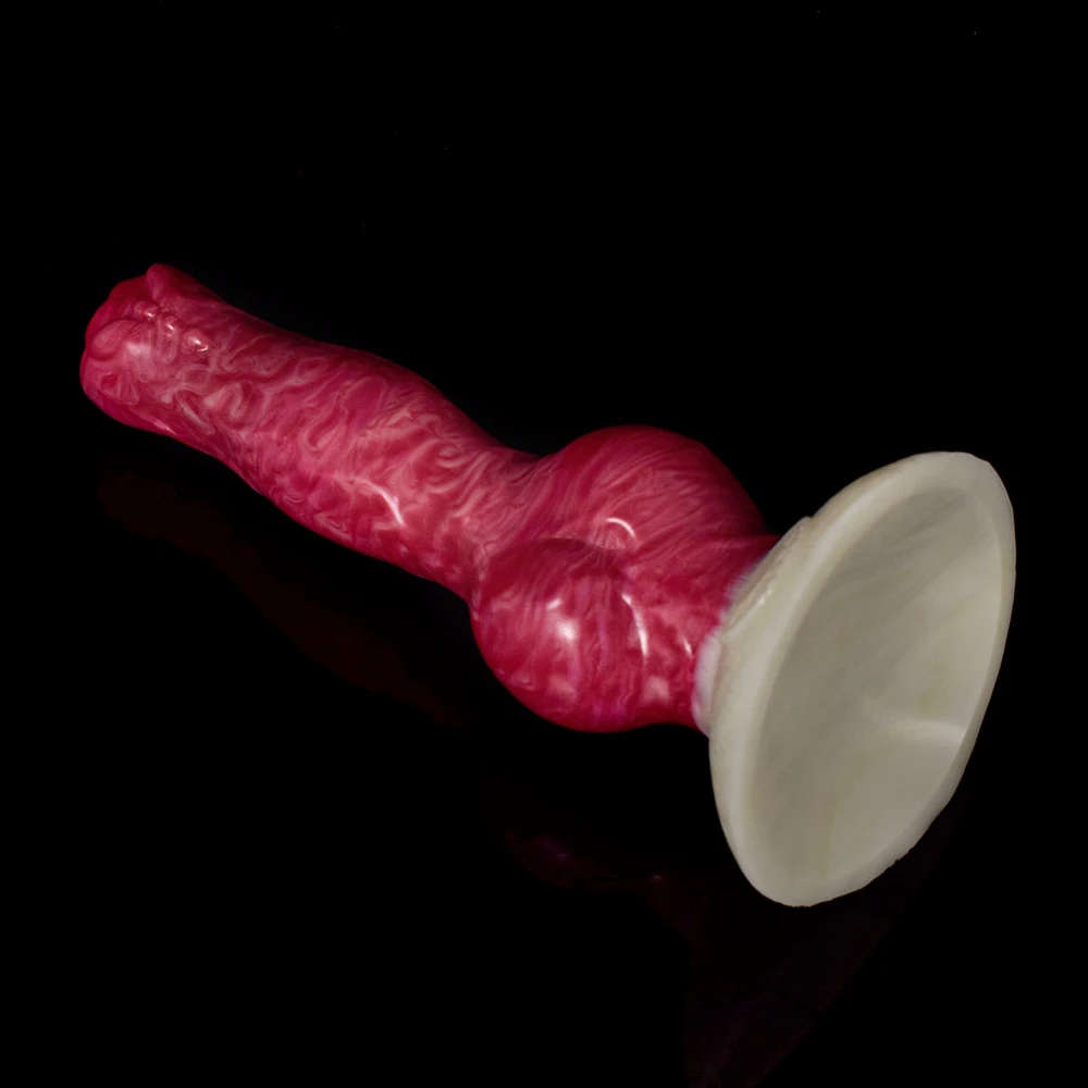 FAAK Large Knot Dog Penis With Sucker 3 Size Realistic Silicone Animal Fantasy Dildo Long Anal Plug Sex Toys For Women