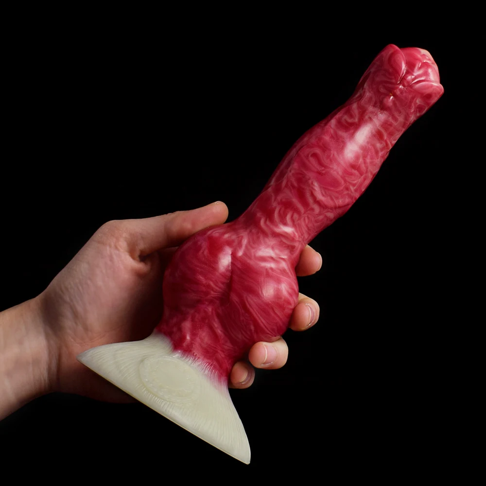 FAAK Large Knot Dog Penis With Sucker 3 Size Realistic Silicone Animal Fantasy Dildo Long Anal Plug Sex Toys For Women