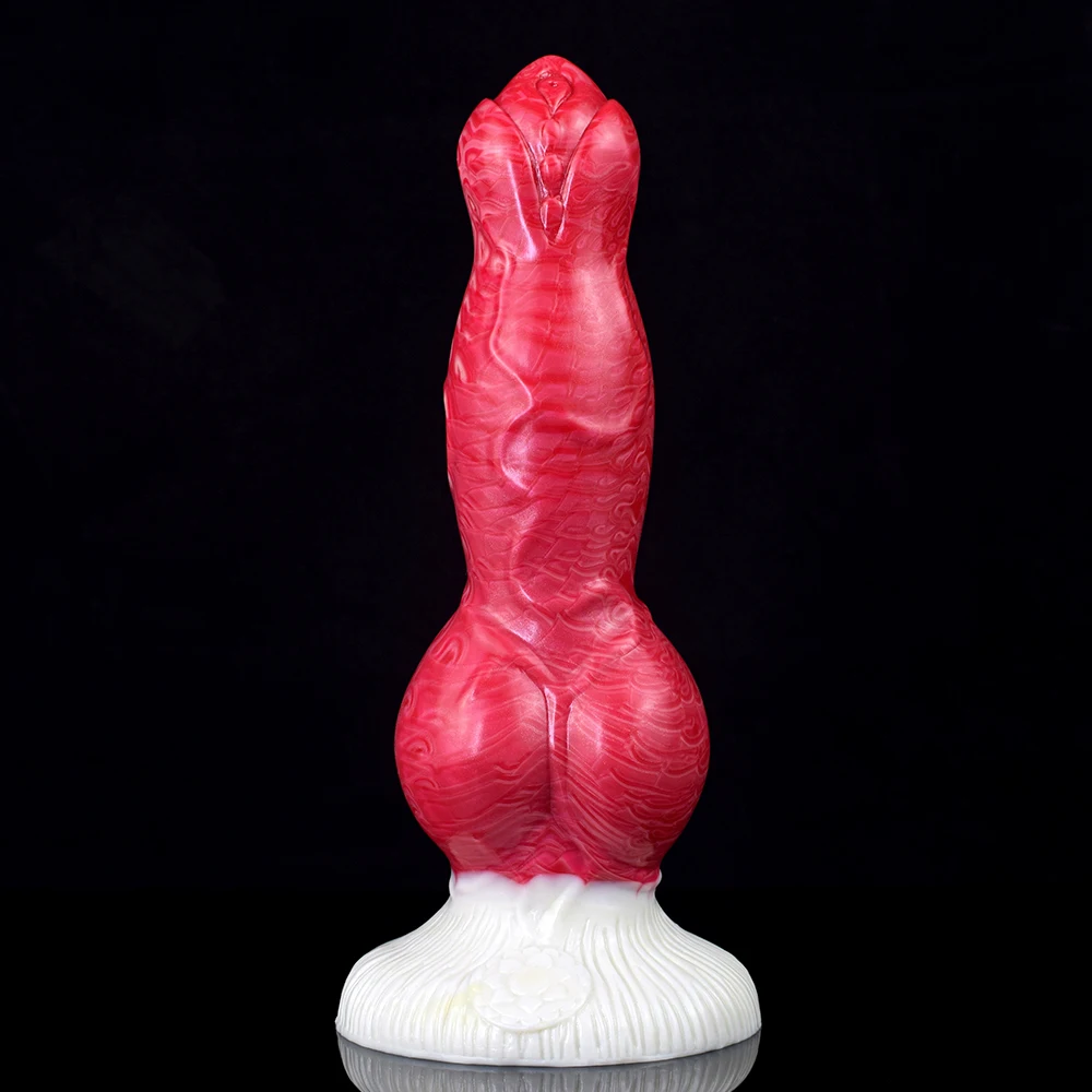FAAK Large Knot Dog Penis With Sucker 3 Size Realistic Silicone Animal Fantasy Dildo Long Anal Plug Sex Toys For Women