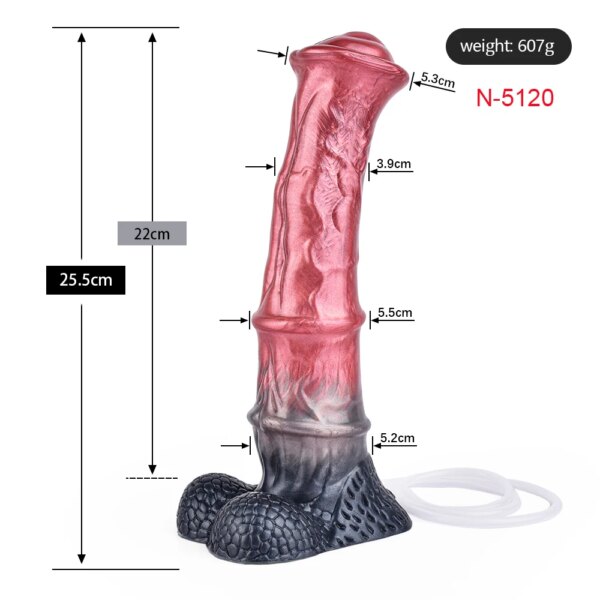 Silicone Squirting Penis Fantasy Realistic Horse Knot Ejaculation Dildo Large Anal Plug Sex Toys For Women Men Anal Plug