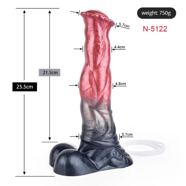 Silicone Squirting Penis Fantasy Realistic Horse Knot Ejaculation Dildo Large Anal Plug Sex Toys For Women Men Anal Plug