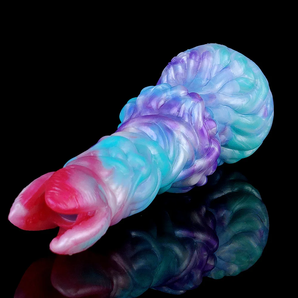 YOCY Ovipositor Lay Eggs Dildo Silicone Anal Vaginal Masturbator Fantasy Hand-Push Ovipositor Sex Toy For Couples Games