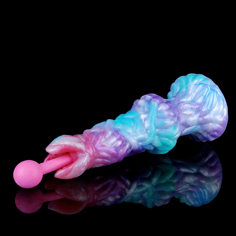 YOCY Ovipositor Lay Eggs Dildo Silicone Anal Vaginal Masturbator Fantasy Hand-Push Ovipositor Sex Toy For Couples Games