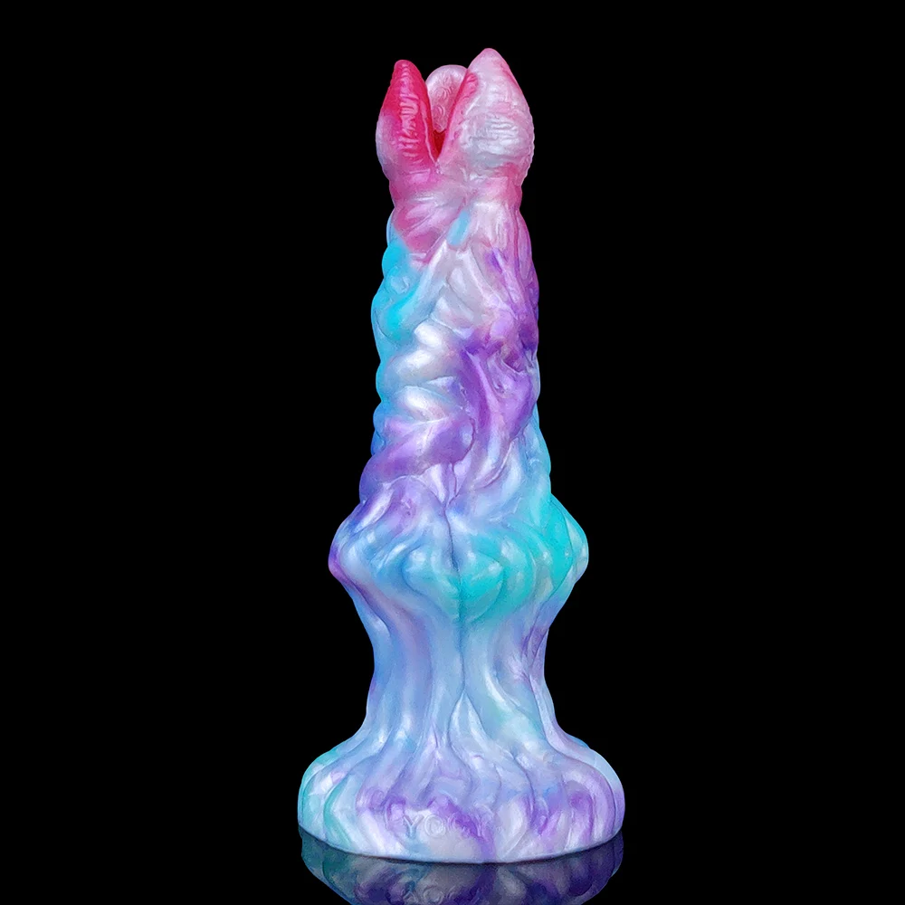 YOCY Ovipositor Lay Eggs Dildo Silicone Anal Vaginal Masturbator Fantasy Hand-Push Ovipositor Sex Toy For Couples Games