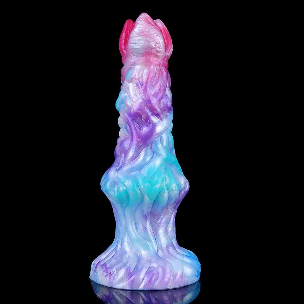 YOCY Ovipositor Lay Eggs Dildo Silicone Anal Vaginal Masturbator Fantasy Hand-Push Ovipositor Sex Toy For Couples Games
