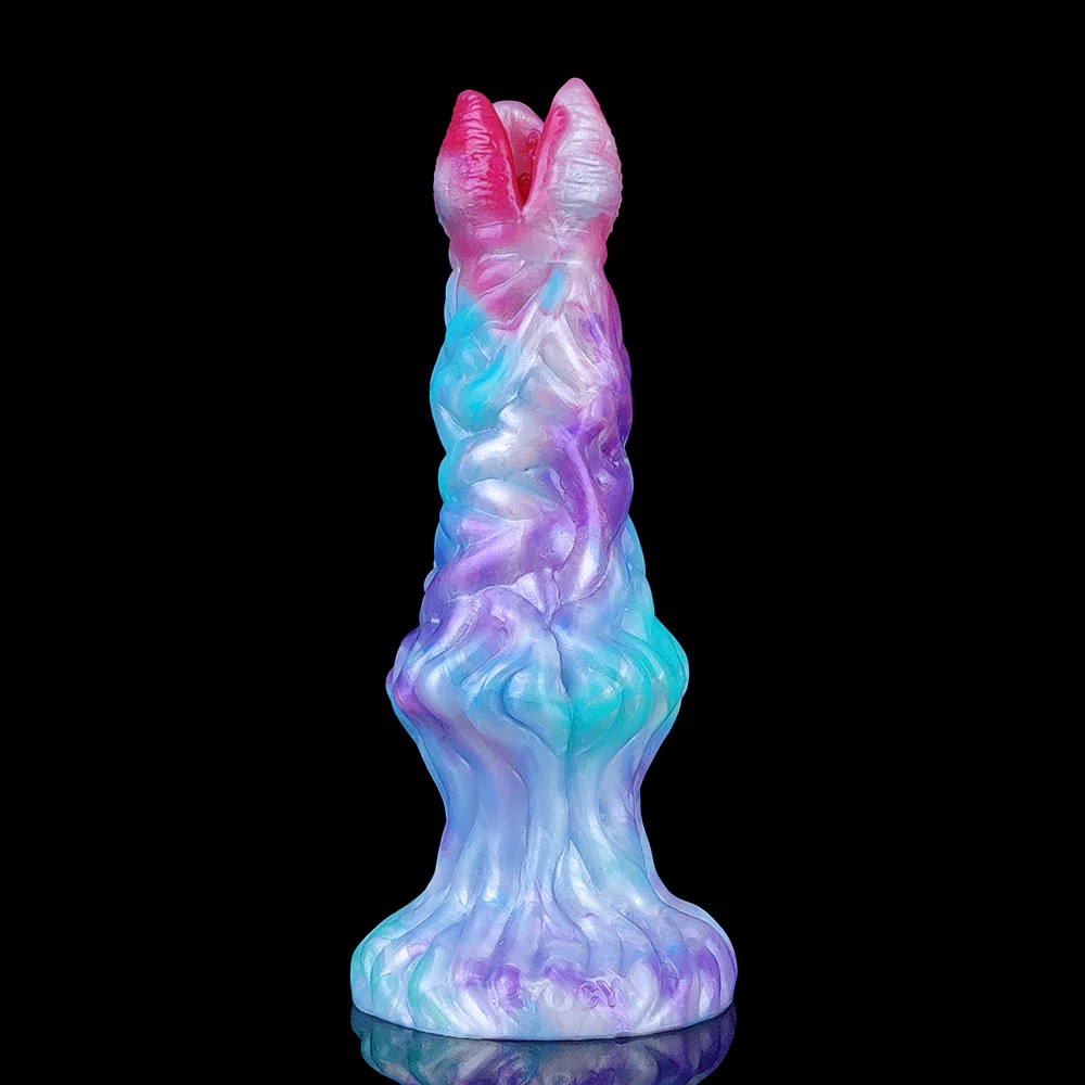 YOCY Ovipositor Lay Eggs Dildo Silicone Anal Vaginal Masturbator Fantasy Hand-Push Ovipositor Sex Toy For Couples Games