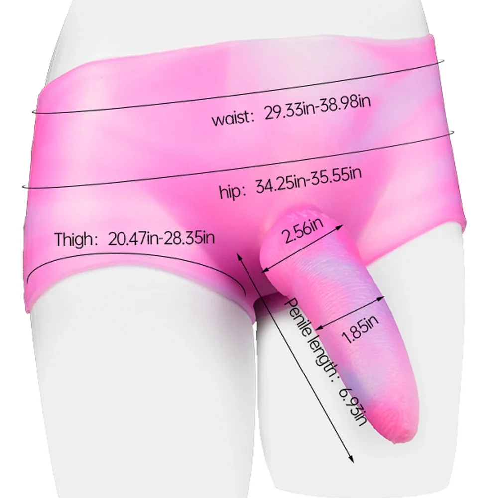 Super Long Strap On Anal Plug Wolf Dog Dildo Panties Silicone Fantasy Animal Penis Pants Pink Sissy Training Sex Toys For Women