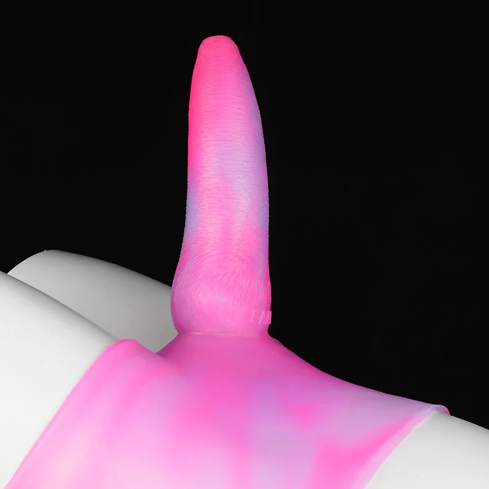 Super Long Strap On Anal Plug Wolf Dog Dildo Panties Silicone Fantasy Animal Penis Pants Pink Sissy Training Sex Toys For Women