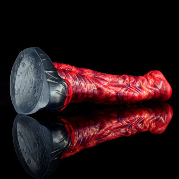 Thick Horse Dildos With Sucker Silicone Fire Dragon Penis Curved Deep Texture Anal Plug Prostate Massage Fantasy Sex Toys
