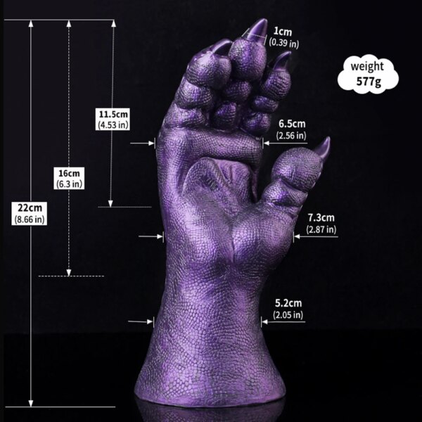 Dragon Claw Fantasy Dildo with Suction Cup Silicone Artificial Hand Huge Adult Anal Sex Toys Prostate Massage Big Butt Plug