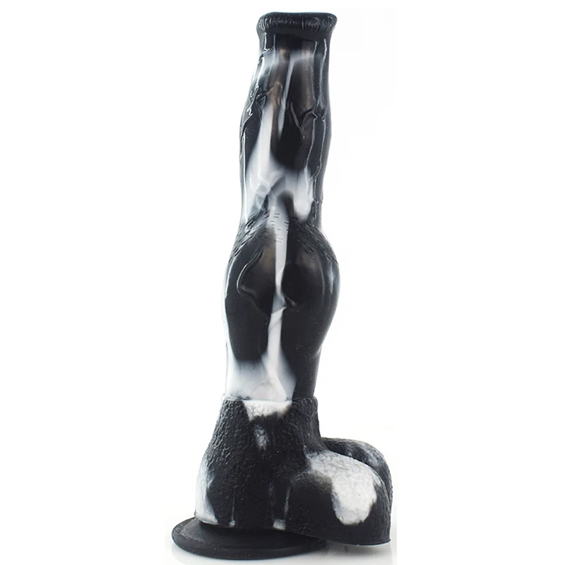 YOCY Long Horse Dildo Knot Wolf Animal Dildio For Women Pleasure Silicone Gory Raw Meat Fantasy Anal Butt Plug Masturbator Adult