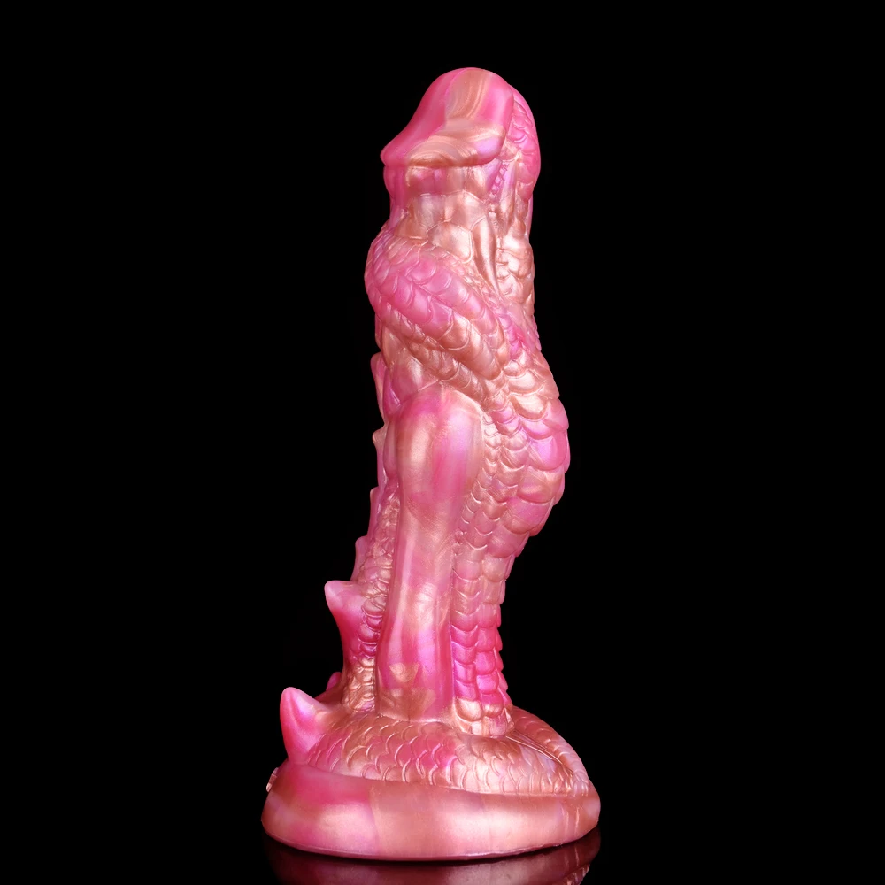 FAAK Fantasy Dragon Dildo against-scale Texture Vagina Stimulate Butt Plug Colorful Sex Toys For Women Men Female Masturbator