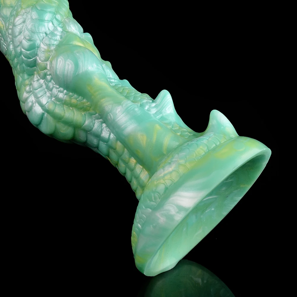 FAAK Fantasy Dragon Dildo against-scale Texture Vagina Stimulate Butt Plug Colorful Sex Toys For Women Men Female Masturbator