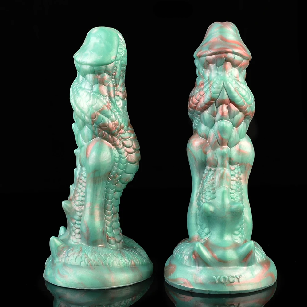 FAAK Fantasy Dragon Dildo against-scale Texture Vagina Stimulate Butt Plug Colorful Sex Toys For Women Men Female Masturbator