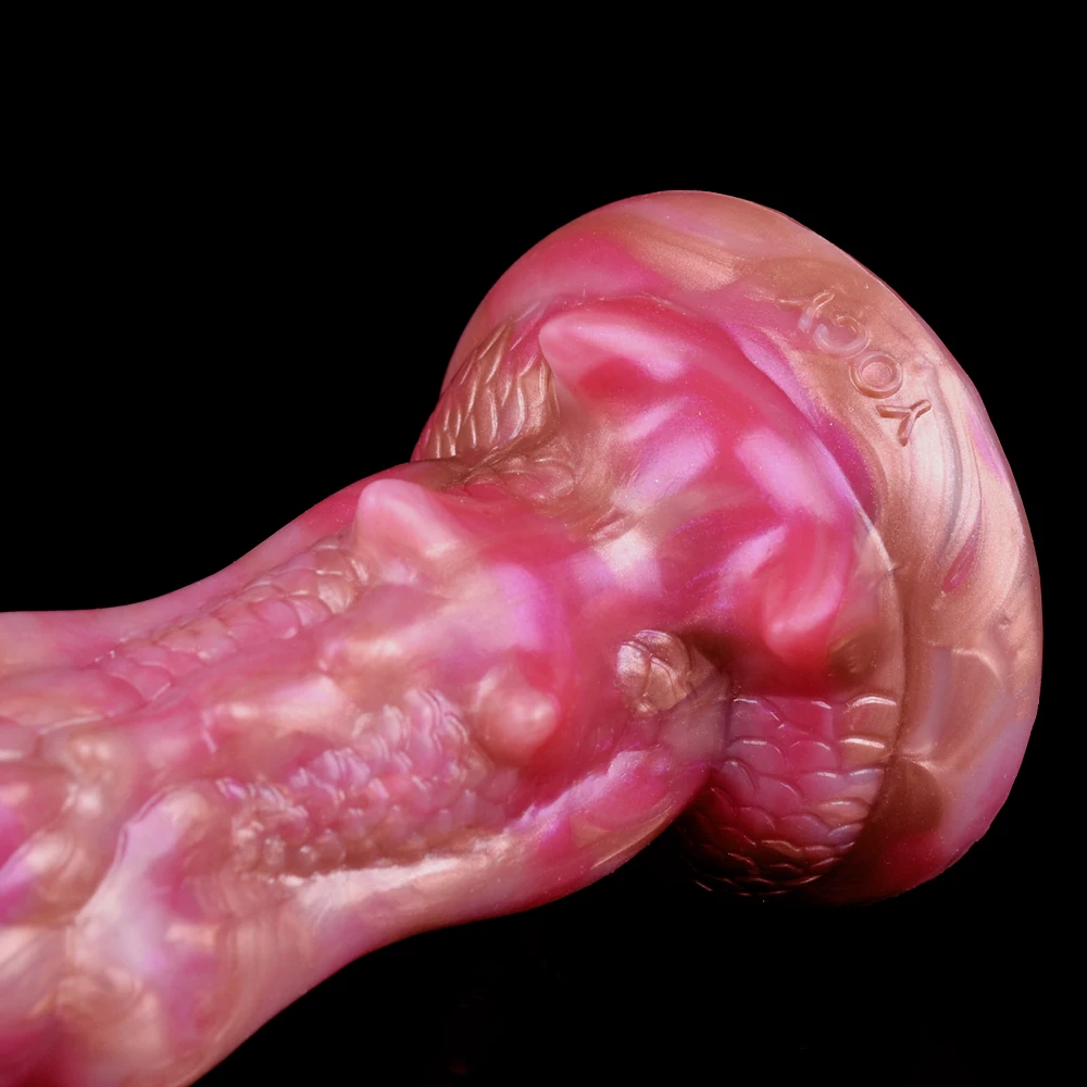 FAAK Fantasy Dragon Dildo against-scale Texture Vagina Stimulate Butt Plug Colorful Sex Toys For Women Men Female Masturbator