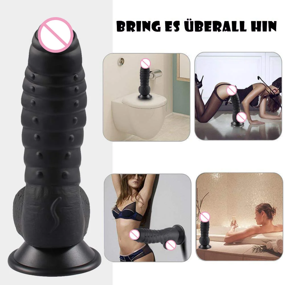 Sex Products Fantasy Dildo Penis Ribbed Studded Vagina Clit Stimulator Adult For Woman Sex Products Fantasy Dildo Penis Ribbed Studded Vagina Clit Stimulator Adult For Woman