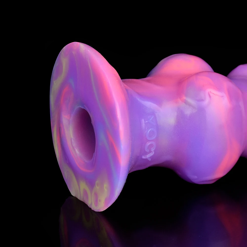 LEZEE Big Knot Anal Plug Ovipositor Toy Hand-Push Lay-Egg Animal Dildo Fantasy Glowing In The Dark Masturbator Sex Toy For Adult