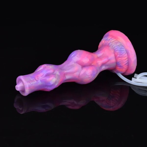 Luminous Squirting Silicone Penis Fantasy Wolf Knot Ejaculation Dildo Anal Plug Adult Sex Toys For Women Sexshop Erotic Products