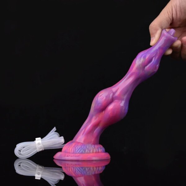 Luminous Squirting Silicone Penis Fantasy Wolf Knot Ejaculation Dildo Anal Plug Adult Sex Toys For Women Sexshop Erotic Products