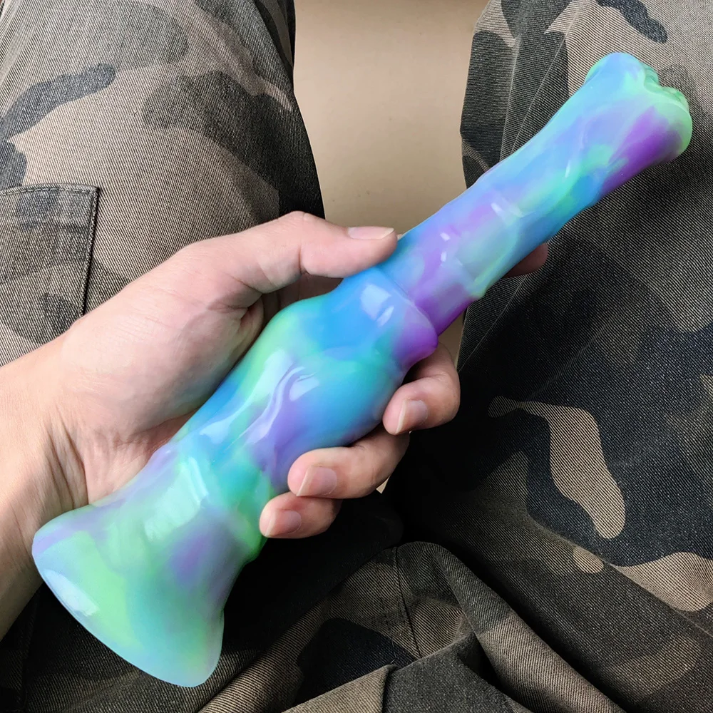 YOCY Fantasy Horse Dildo 9.8 inch Long Animal Penis Liquid Silicone Anal Vagina Toy For Women Men Beginner Monster Dildos