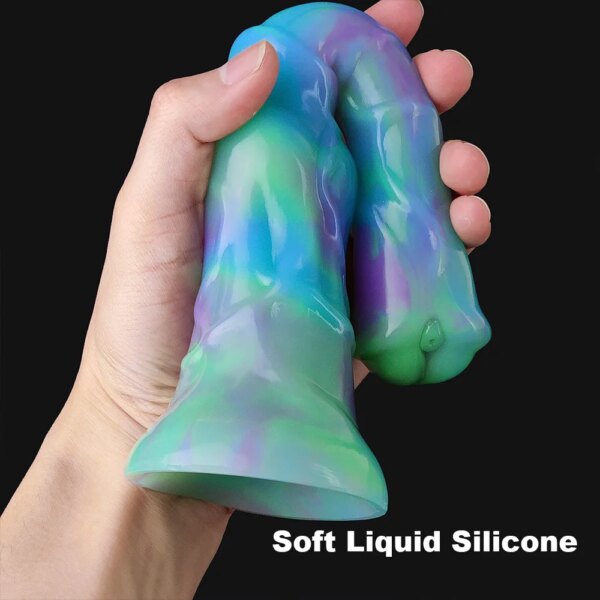 Fantasy Horse Dildo 9.8 inch Long Animal Penis Liquid Silicone Anal Vagina Toy For Women Men Beginner Monster Dildos