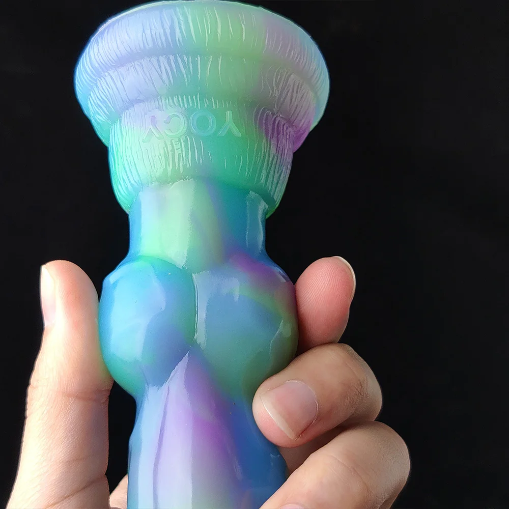 YOCY 7.08 Inch Fantasy Wolf Dog Dildo Silicone Monster Anal Plug Toys With Suction Cup For Beginner G-Spot Stimulator Women Men