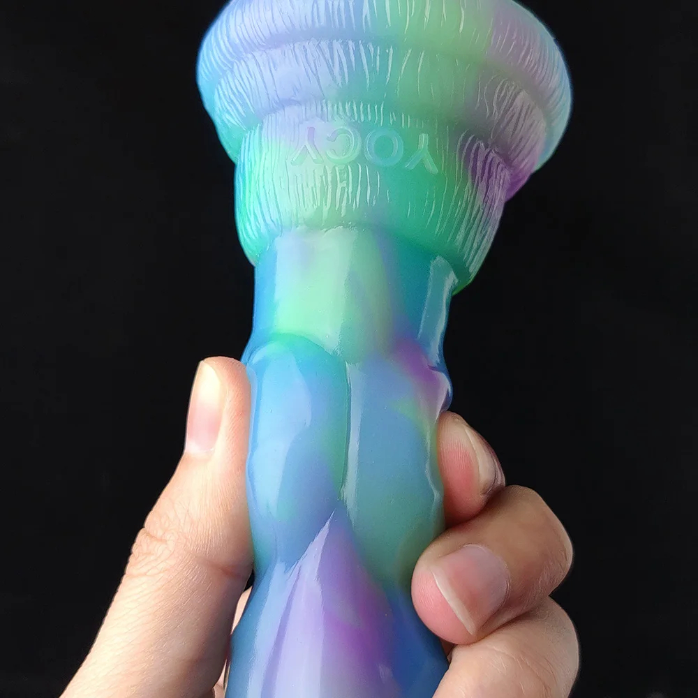 YOCY 7.08 Inch Fantasy Wolf Dog Dildo Silicone Monster Anal Plug Toys With Suction Cup For Beginner G-Spot Stimulator Women Men