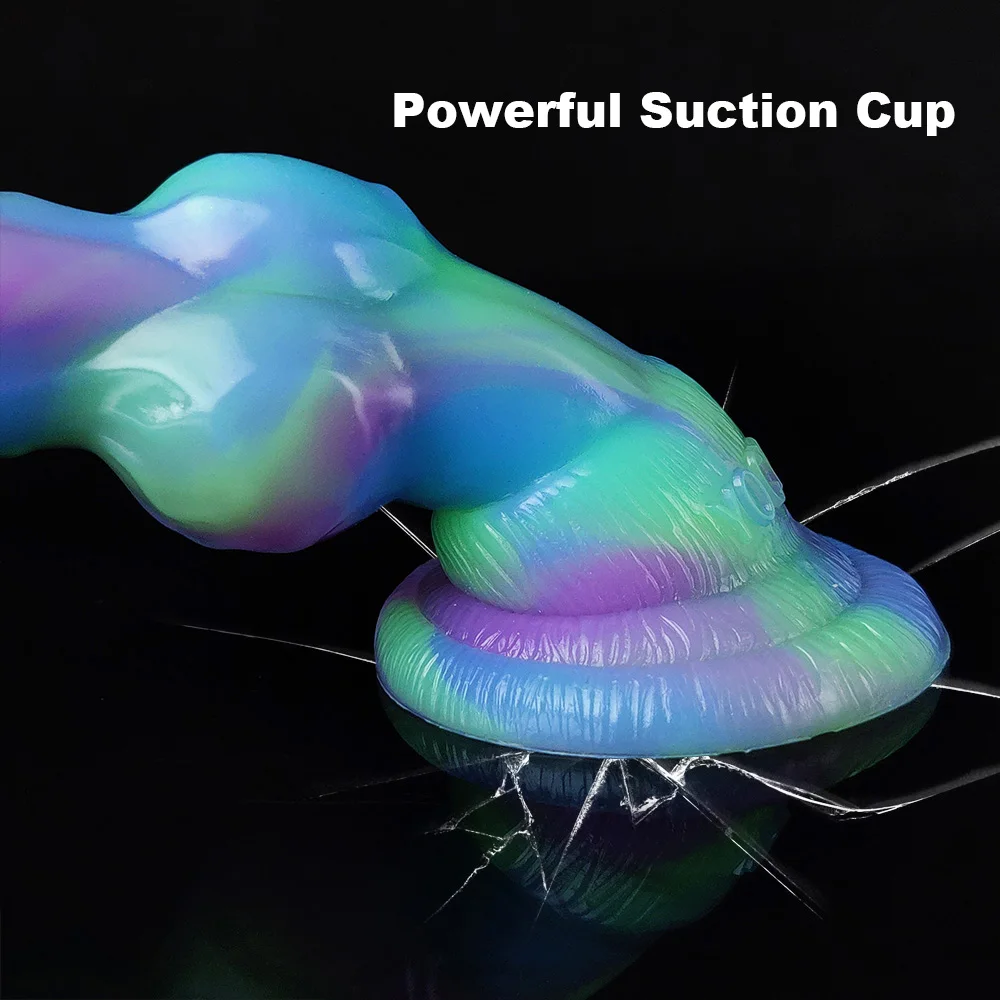 YOCY 7.08 Inch Fantasy Wolf Dog Dildo Silicone Monster Anal Plug Toys With Suction Cup For Beginner G-Spot Stimulator Women Men