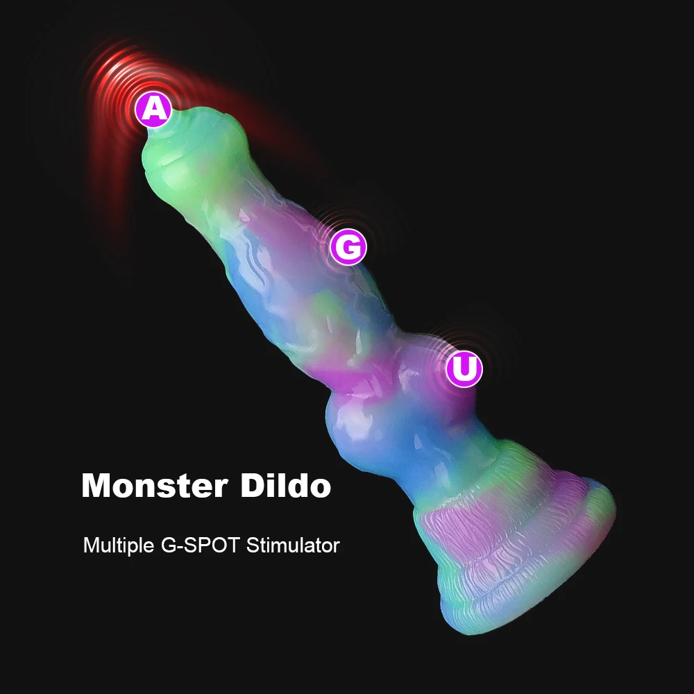 YOCY 7.08 Inch Fantasy Wolf Dog Dildo Silicone Monster Anal Plug Toys With Suction Cup For Beginner G-Spot Stimulator Women Men