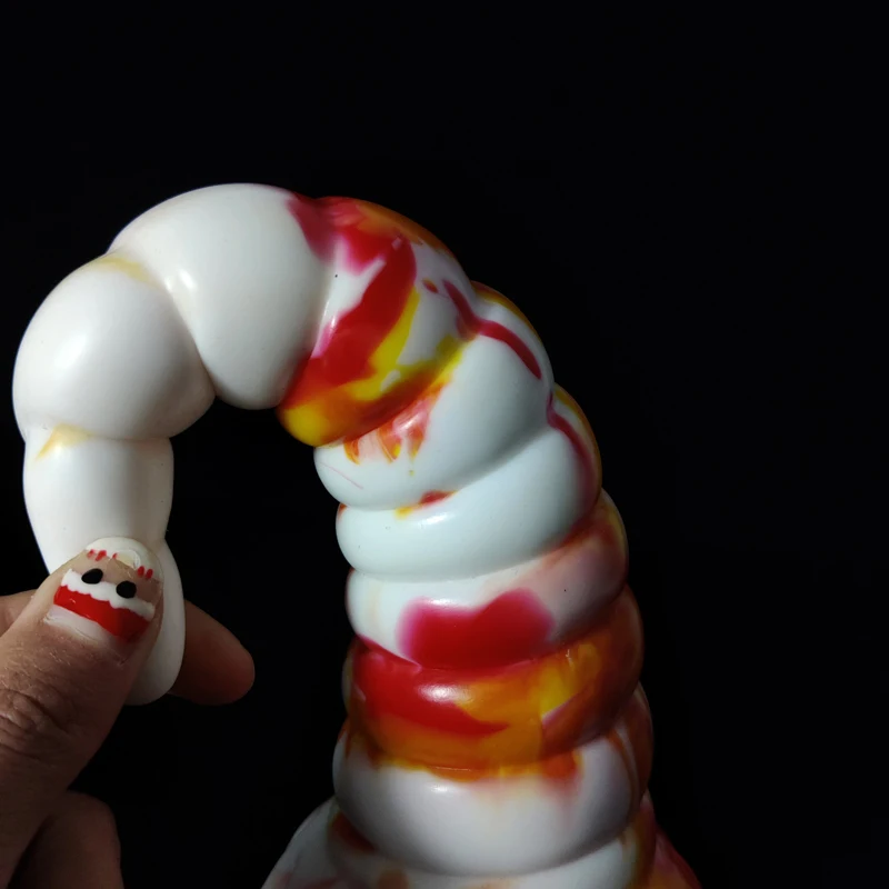 YOCY Large Anal Toy Silicone Soft Butt Plug Expander Stimulator Prostate Sex Toy For Men Unicorn Spiral Fantasy Animal Dildo