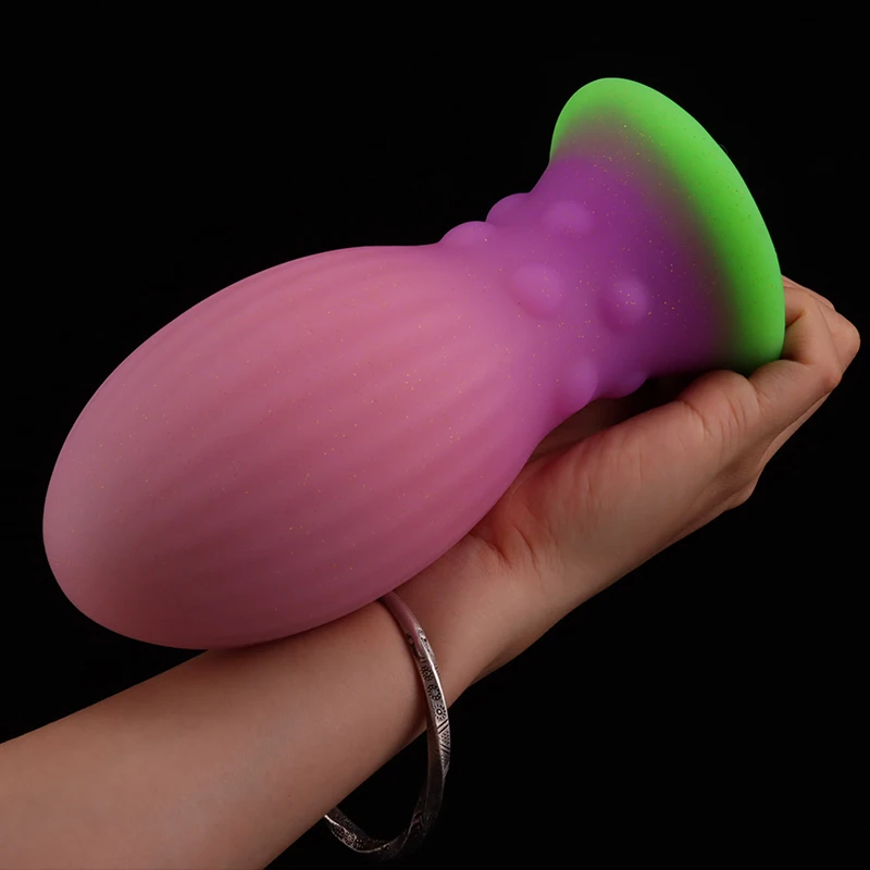 Colorful Dragon Egg Anal Plug Fantasy Butt Plug Prostate Massager Anal Dilator Stimulator Silicone Dildo Sex Toys For Men Women
