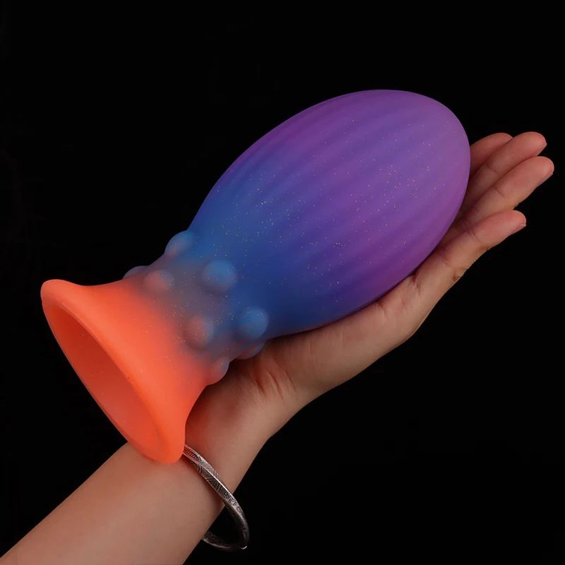 Colorful Dragon Egg Anal Plug Fantasy Butt Plug Prostate Massager Anal Dilator Stimulator Silicone Dildo Sex Toys For Men Women